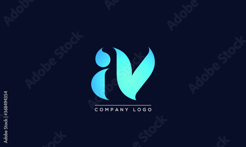 Initials IV or VI Logo Creative Template Sign Vector