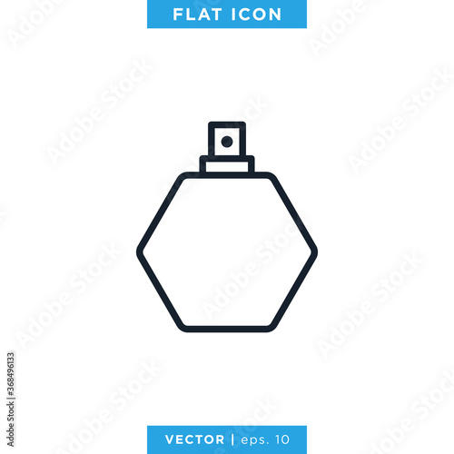 Perfume Icon Vector Design Template. Editable Stroke.
