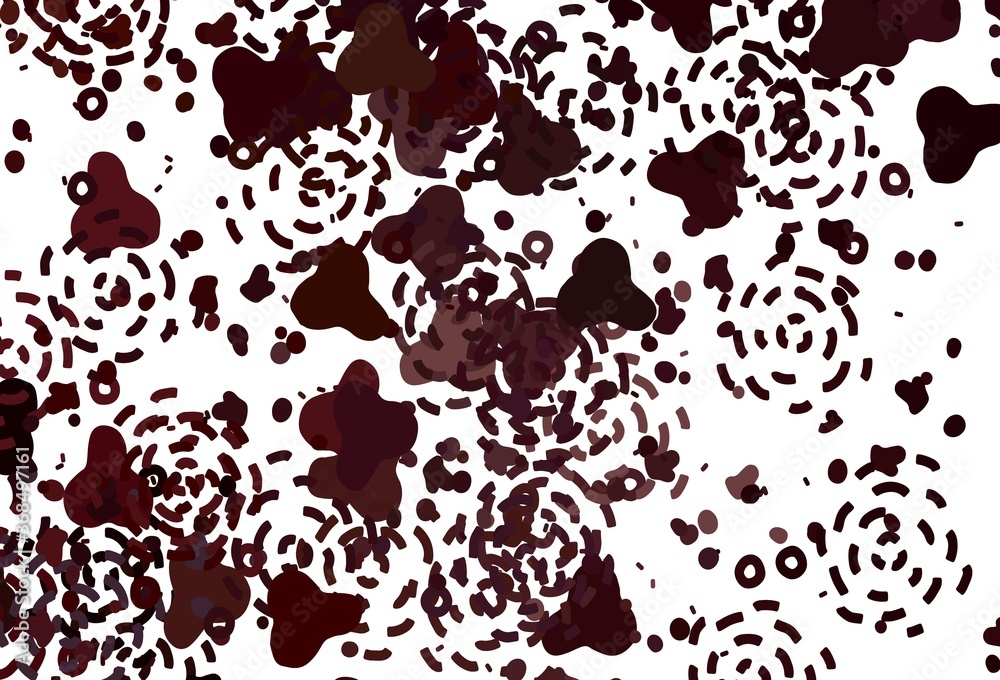 Light Red vector backdrop with memphis shapes. Light Red vector backdrop with memphis shapes.