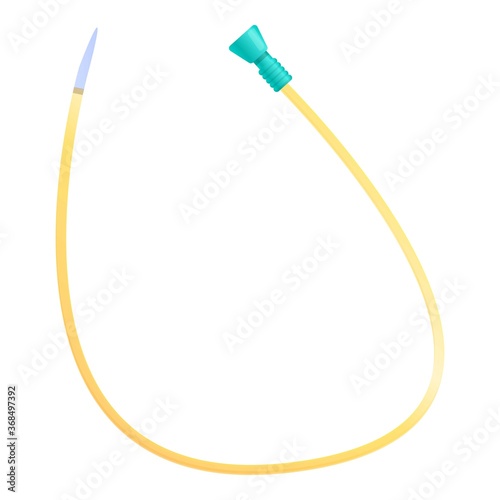 Venous catheter icon. Cartoon of venous catheter vector icon for web design isolated on white background