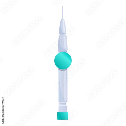 Catheter needle icon. Cartoon of catheter needle vector icon for web design isolated on white background