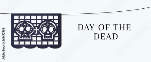 Day of the Dead Sale banner. Dia de Muertos Clearance Poster.