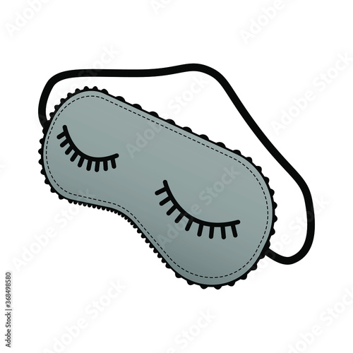 Sleeping mask on a white background