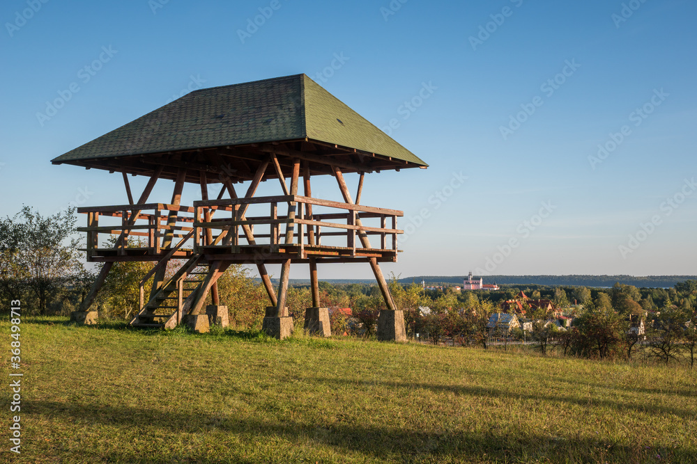 Tower view in Leszczewek near Wigry, Podlaskie, Poland