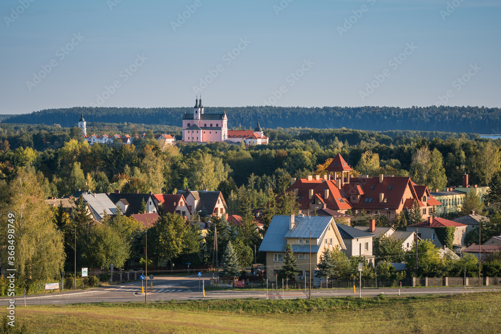 The view from the observation tower on the Camaldolese monastery complex in Wigry, Podlaskie, Poland