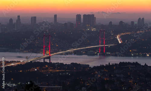 15 July Martyrs Bridge in Istanbul, Turkey