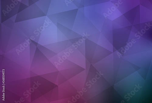 Light Purple, Pink vector gradient triangles template.