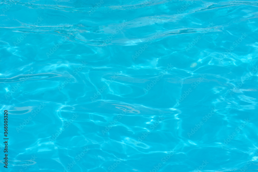 Blue water in swimming pool.Ripple Water. Blue water in swimming pool.Ripple Water.
