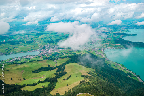 View from the Top of Mount Rigi Berg