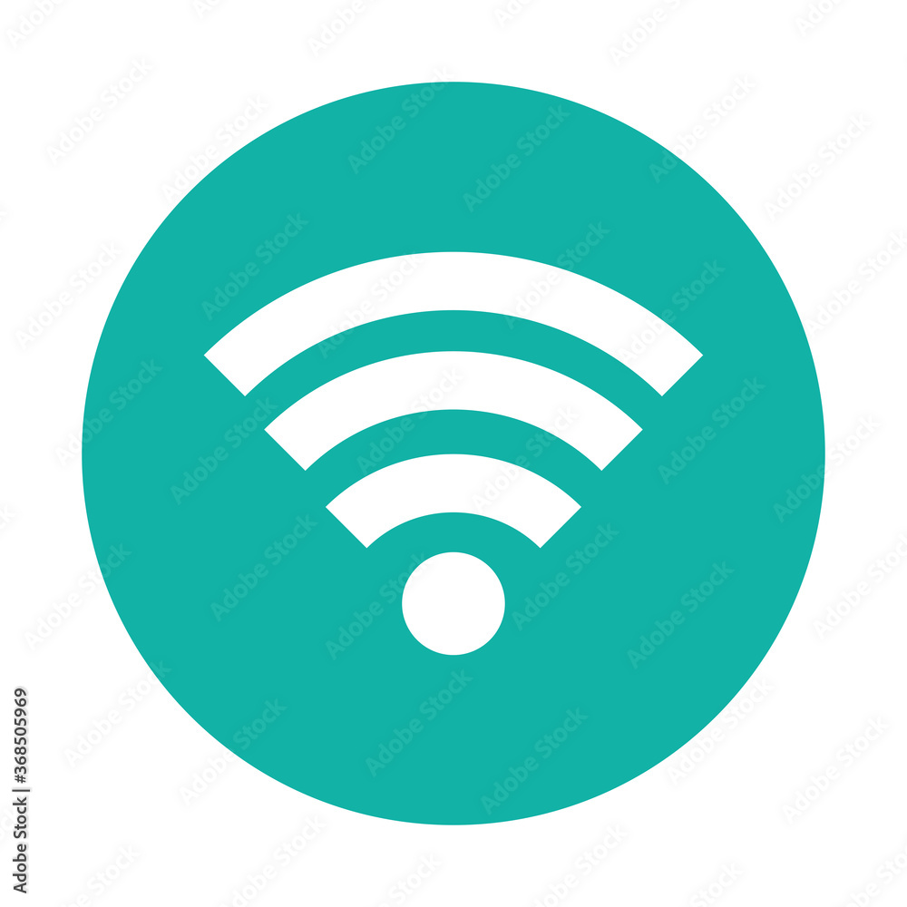 wifi signal icon on white background wifi signal icon on white background