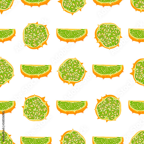 Illustration on theme big colored seamless kiwano