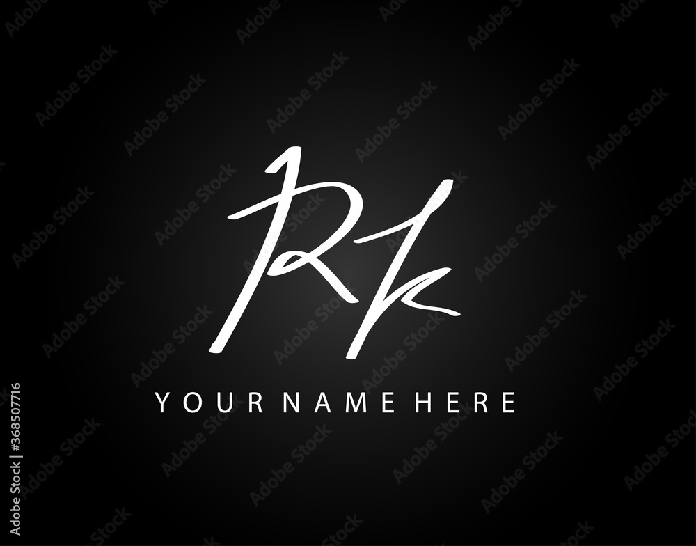 Initial Letter K and B Logo Design with Elegant and Minimalist Handwriting  Style. KB Signature Logo Stock Vector | Adobe Stock