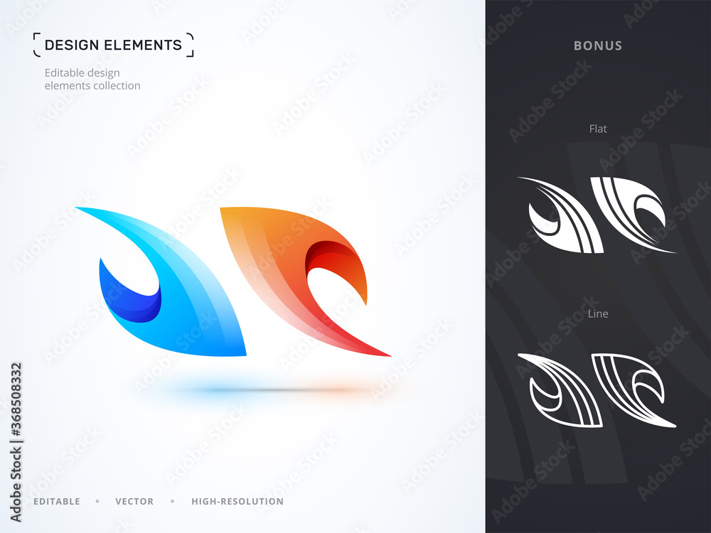 Vector abstract letter N or H logo design template. Fluent material, origami paper, flat, line style icon set. Dynamic and sharp Vector abstract letter N or H logo design template. Fluent material, origami paper, flat, line style icon set. Dynamic and sharp