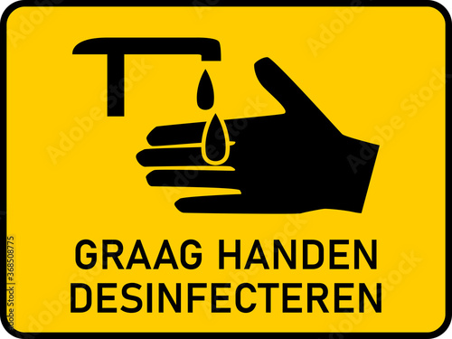 Graag Handen Desinfecteren (