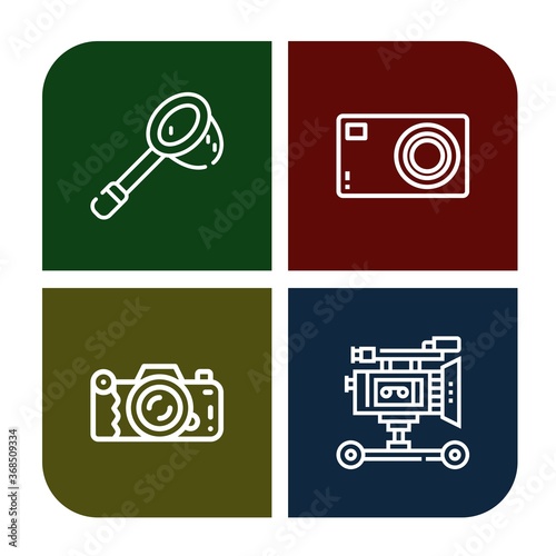 Set of capture icons