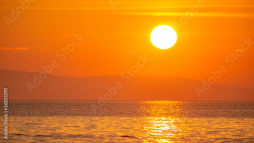 Summer sunset on Lake Baikal