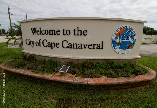 Welcome to Cape Canaveral sign photo