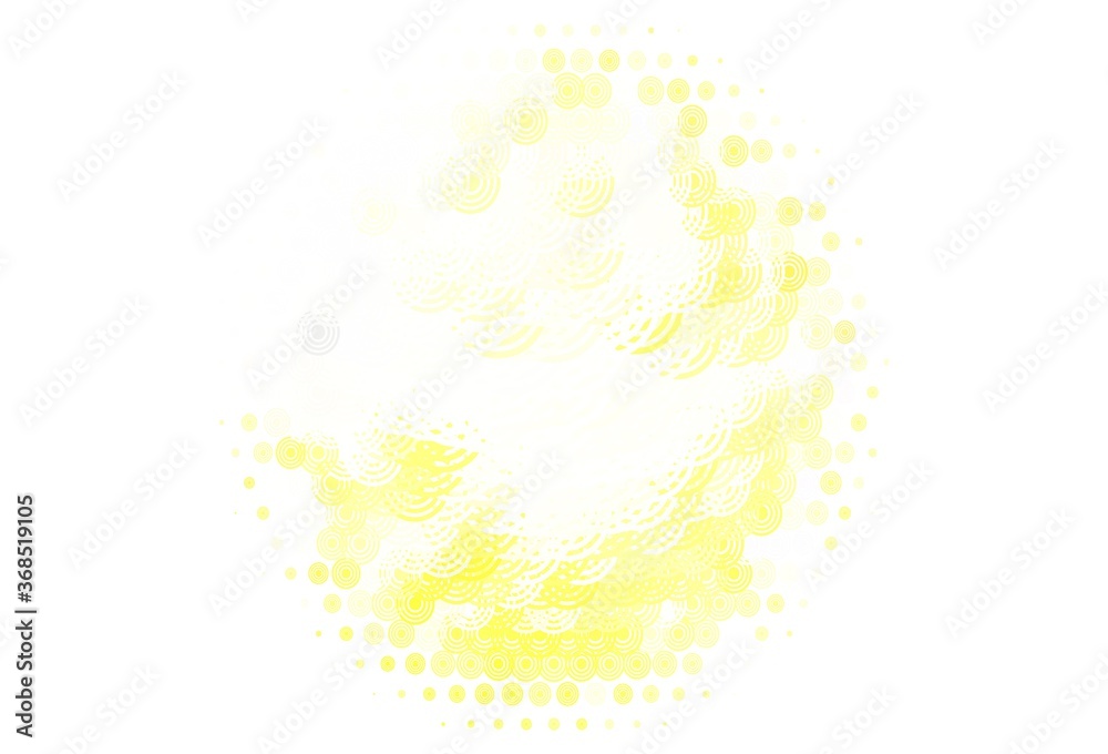Obraz premium Light Yellow vector background with spots, lines.