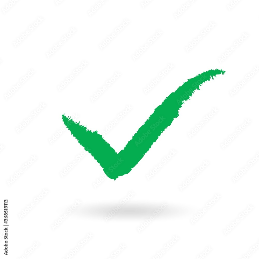 Green checkmarkk icon isolated on white background. Green checkmarkk icon isolated on white background.