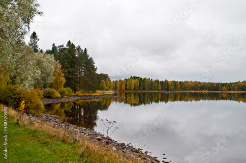 A lake in the city of Kuhmo, Finland.