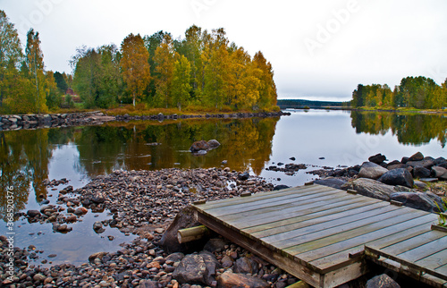A lake near the city of Kuhmo, Finland.