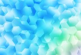 Light Blue, Green vector triangle mosaic background.
