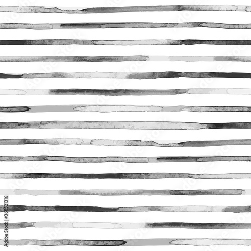 Watercolor black stripes