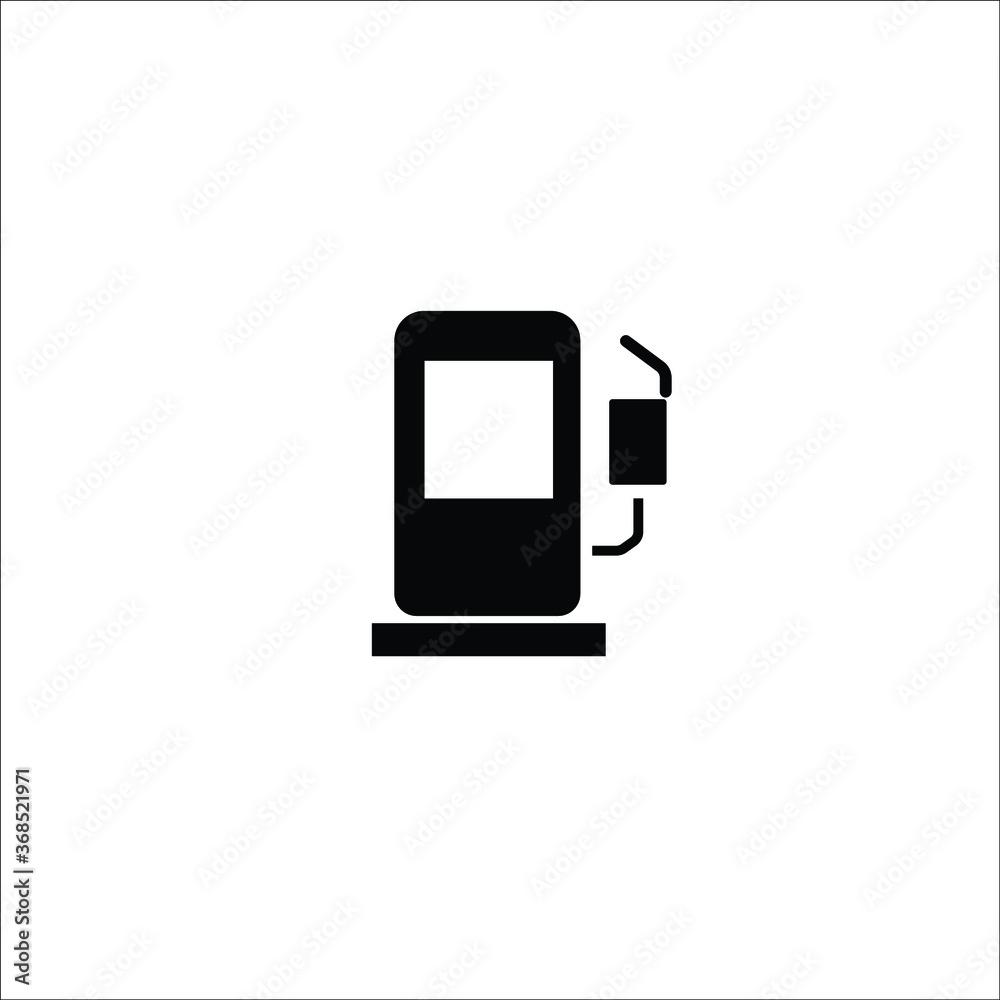 Gas station icon. Service for cars isolated white background Gas station icon. Service for cars isolated white background