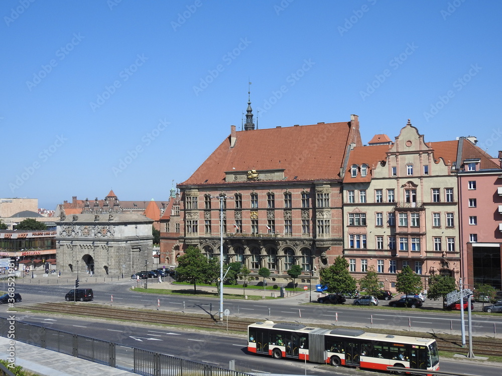 View of the famous buildings and structures of Gdańsk View of the famous buildings and structures of Gdańsk