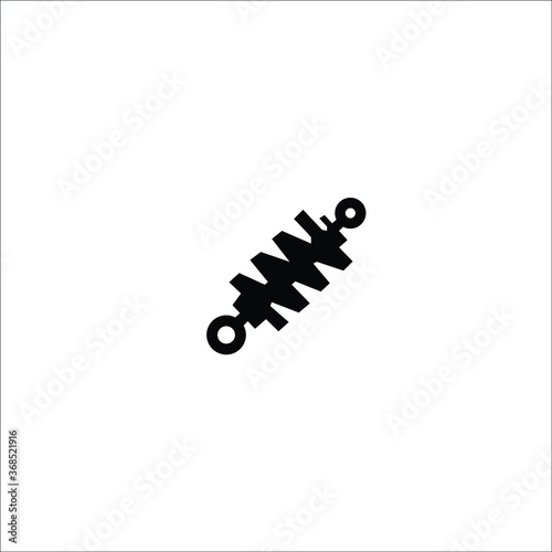 car suspension isolated icon on white background, auto service, repair, car detail