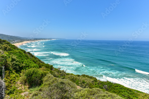 Aerial view of Wilderness Beach, Western Cape, Garden Route, South Africa