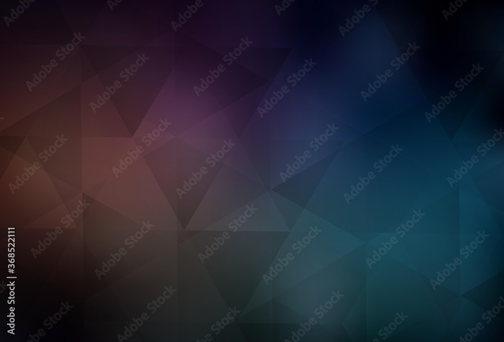 Obraz premium Dark Blue, Red vector abstract mosaic backdrop.