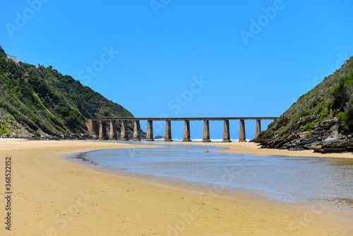 Historical Kaaiman's River Bridge in Wilderness on the Garden Route, Western Cape, South Africa