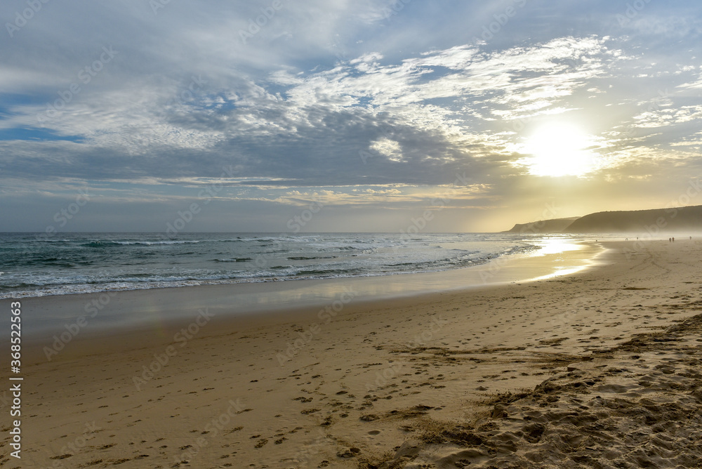 Sunset at Nature's Valley, a popular spot at the Indian Ocean Coastline on the Garden Route, Western Cape, South Africa