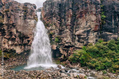 Taranaki Falls in Tongariro National Park  North Island  New Zealand