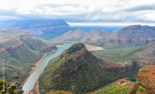 Blyde River Canyon in Panorama Route is the Third Biggest Canyon in the World located in Mpumalanga, South Africa 
