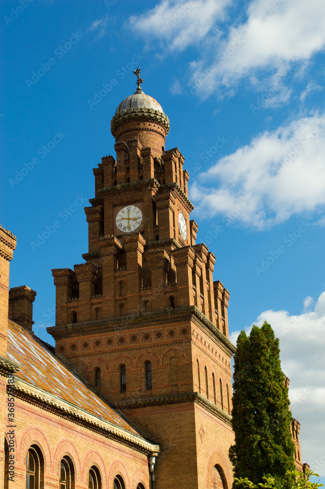 clock tower on ancient university