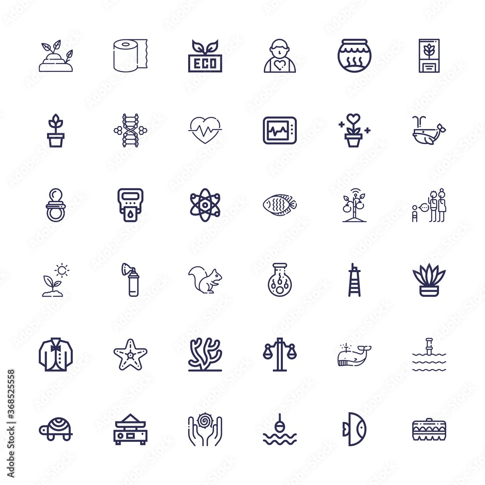 Editable 36 life icons for web and mobile Editable 36 life icons for web and mobile
