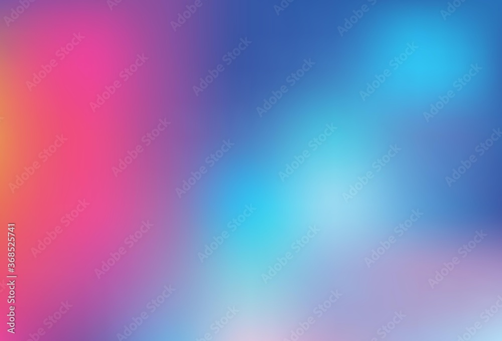 Light Multicolor vector blurred shine abstract template.