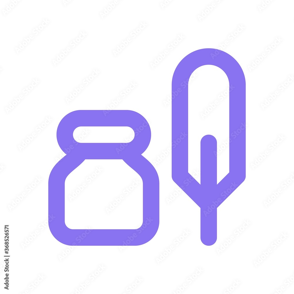 Dropper icon for medical concept. Medicine bottle with pipette symbol.