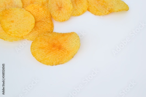 potato chips close up