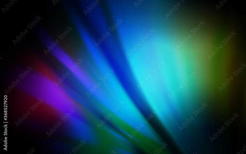 Dark Multicolor vector colorful blur background. Colorful abstract illustration with gradient. New design for your business.