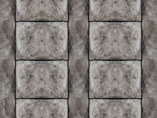stone pattern vertical row cobble symmetrical pattern. Geometric stone design background