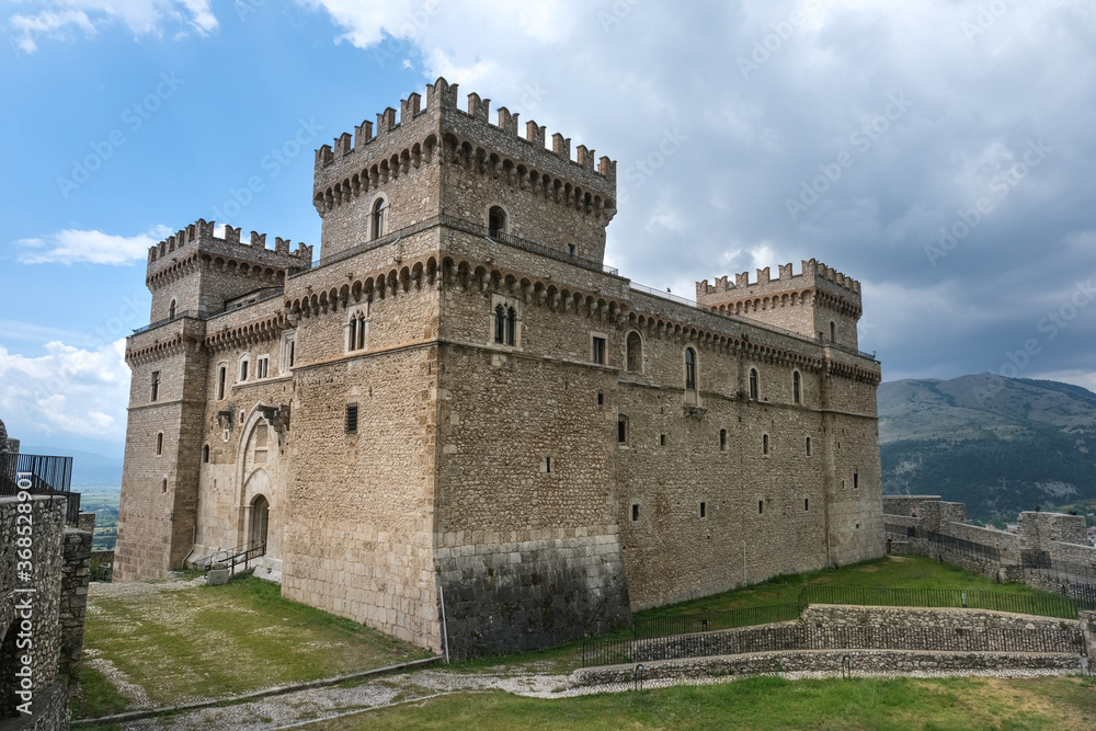medieval castle of celano in abruzzo italy