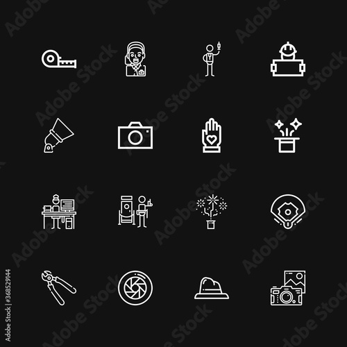 Editable 16 professional icons for web and mobile