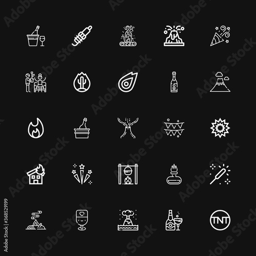 Editable 25 explosion icons for web and mobile