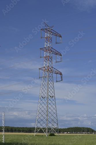 Connessioni elettriche, energia, traliccio  alta tensione