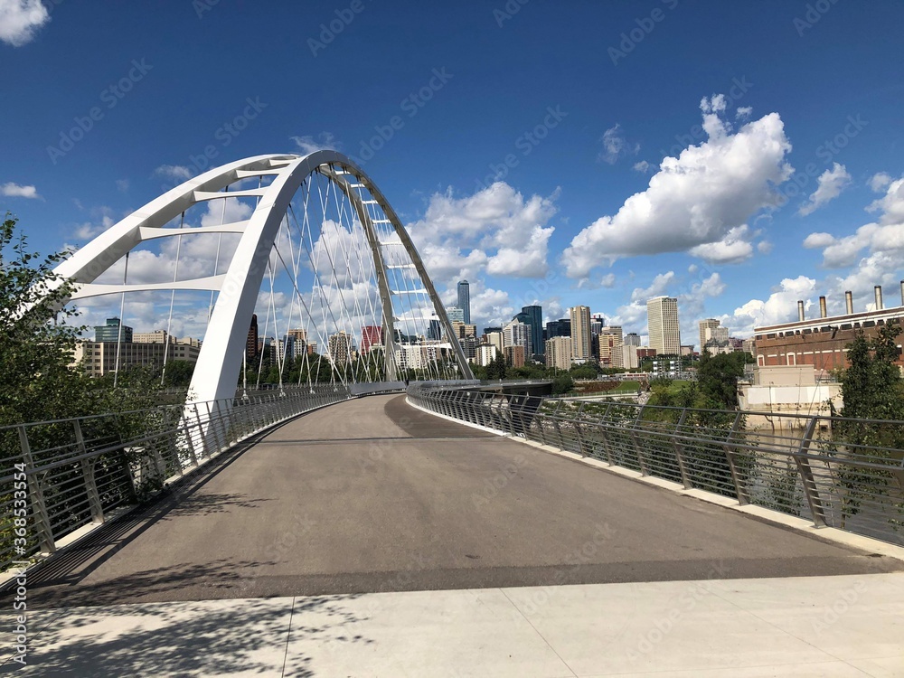 Walterdale Bridge of Edmonton Pedestrian Walkway