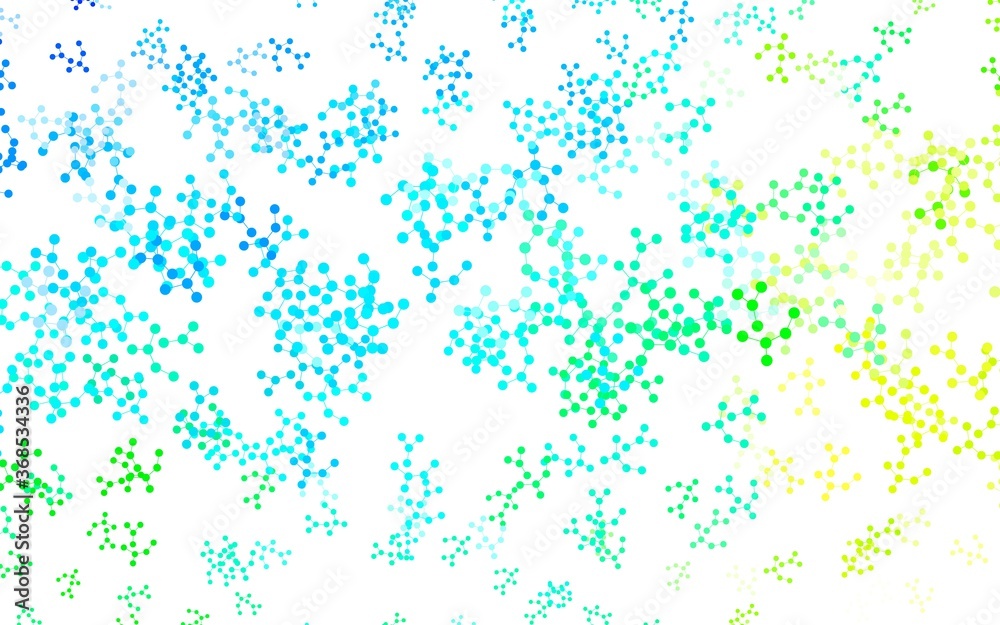 Light Blue, Green vector background with forms of artificial intelligence. Light Blue, Green vector background with forms of artificial intelligence.