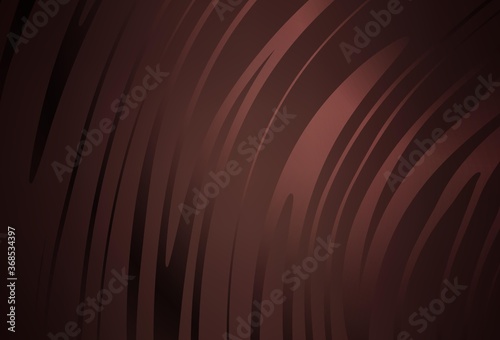 Dark Pink, Red vector texture with bent lines.